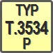 Piktogram - Typ: T.3534-P